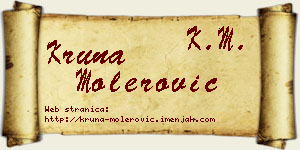 Kruna Molerović vizit kartica
